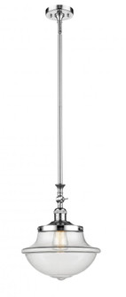 Oxford - 1 Light - 12 inch - Polished Chrome - Stem Hung - Adjustable Mini Pendant (3442|206-PC-G542-LED)