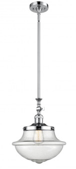 Oxford - 1 Light - 12 inch - Polished Chrome - Stem Hung - Adjustable Mini Pendant (3442|206-PC-G544)