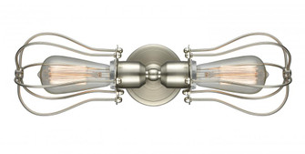 Muselet - 2 Light - 18 inch - Brushed Satin Nickel - Bath Vanity Light (3442|900-2W-SN-CE513)