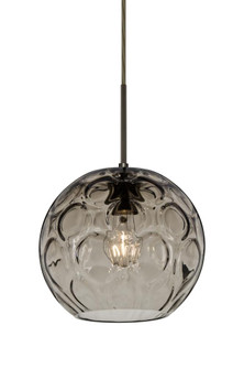 Besa Bombay Pendant For Multiport Canopy, Smoke, Bronze Finish, 1x60W Medium Base (127|J-BOMYSM-BR)