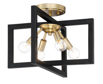 Xander 4 Light Semi-Flush (21|92811-AWB)