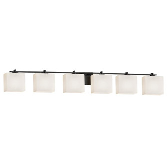 Era 6-Light Bath Bar (254|FSN-8446-55-OPAL-MBLK)