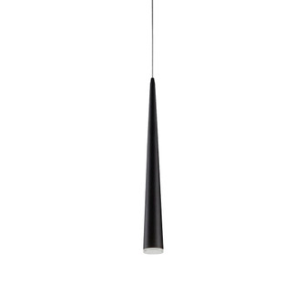 Mina 24-in Black Dimmable LED Pendant (461|401215BK-LED)