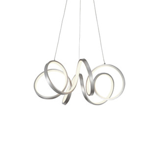 Synergy 24-in Antique Silver Dimmable LED Chandelier (461|CH93824-AS)