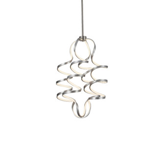 Synergy 34-in Vertical Antique Silver Dimmable LED Chandelier (461|CH93934-AS)