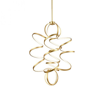 Synergy 41-in Antique Brass LED Chandeliers (461|CH93941-AN)
