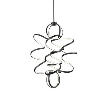 Synergy 41-in Black LED Chandeliers (461|CH93941-BK)