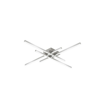 Vega Minor 32-in Brushed Nickel Dimmable LED Flush Mount (461|FM18232-BN)