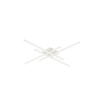 Vega Minor 32-in White Dimmable LED Flush Mount (461|FM18232-WH)