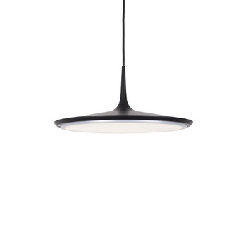 Disc 16-in Black LED Pendant (461|PD46216-BK)