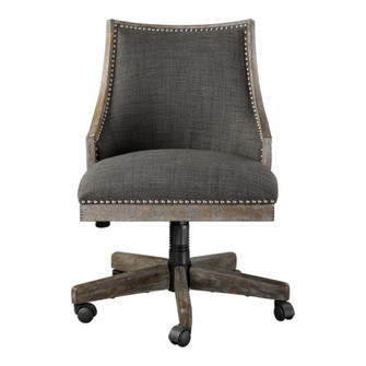 Uttermost Aidrian Charcoal Desk Chair (85|23431)