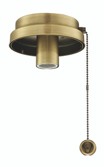 Ceiling Fan Low Profile Light Kit Fitter - Antique Brass (90|F6AB)