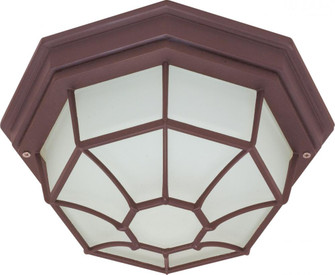 1 Light; 12 in.; Ceiling Spider Cage Fixture; Die Cast; Glass Lens; Color retail packaging; Old (81|60/3451)