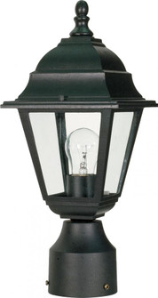 Briton; 1 Light; 14 in.; Post Lantern with Clear Glass; Color retail packaging; Textured Black (81|60/3456)