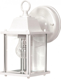 1 Light; 8-5/8 in.; Wall Lantern; Cube Lantern with Clear Beveled Glass; Color retail packaging (81|60/3463)