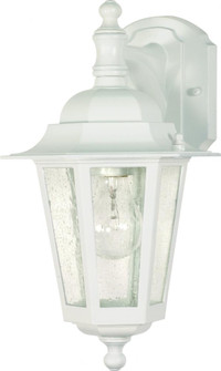 Cornerstone; 1 Light; 13 in.; Wall Lantern; Arm Down with Clear Seed Glass; Color retail packaging; (81|60/3473)