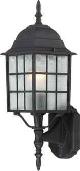 Adams; 1 Light; 18 in.; Outdoor Wall with Frosted Glass; Color retail packaging; Textured Black (81|60/3479)