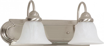 Ballerina - 2 Light - 18'' - Vanity - with Alabaster Glass Bell Shades; Color retail packaging (81|60/6074)