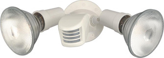 2 Light - 10'' Flood Light- PAR38 with Adjustable Swivel and Motion Sensor - White Finish (81|SF76/502)