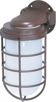 1 Light - 10'' Vapor Proof - Wall Mount with Frosted Glass - Old Bronze Finish (81|SF76/623)
