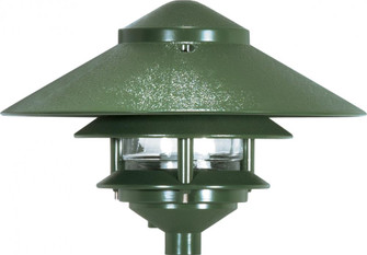 1 Light - 8'' Pathway Light - Two Louver - Large Hood - Green Finish (81|SF76/634)