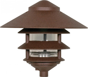1 Light - 9'' Pathway Light - Three Louver - Large Hood - Old Bronze Finish (81|SF76/637)