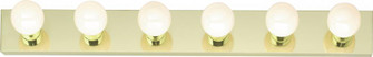 6 Light - 36'' Vanity Strip - Polished Brass Finish (81|SF77/190)
