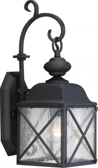 Wingate - 1 Light - 6'' Wall Lantern with Clear Seed Glass - Textured Black Finish (81|60/5621)
