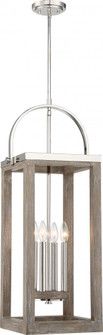 Bliss - 2 Light Pendant - Driftwood Finish with Polished Nickel Accents (81|60/6483)