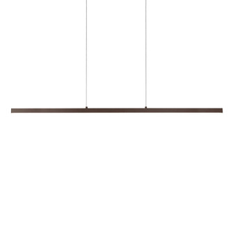 Vega 56-in Black Dimmable LED Linear Pendant (461|LP10356-BK)