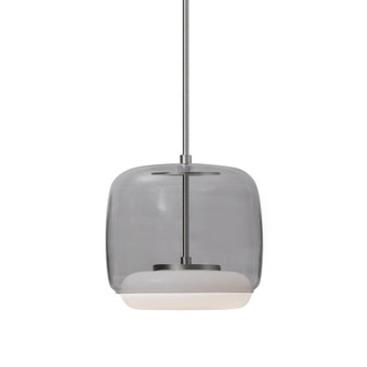 Enkel 10-in Smoked/Brushed Nickel LED Pendant (461|PD70610-SM/BN)
