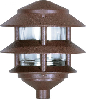 1 Light - 8'' Pathway Light - Two Louver - Small Hood - Old Bronze Finish (81|SF76/632)