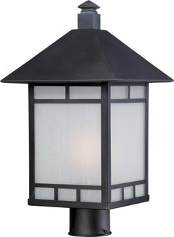 Drexel - 1 Light - Post Lantern with Frosted Seed Glass - Stone Black Finish (81|60/5605)
