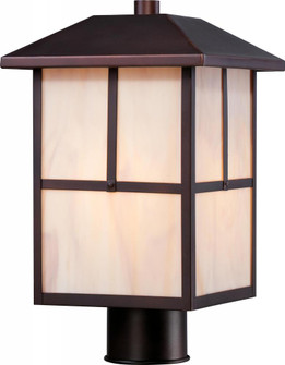 Tanner - 1 Light - Post Lantern with Honey Stained Glass - Claret Bronze Finish (81|60/5675)