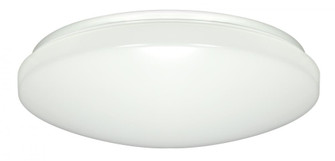 14''- LED Flush with White Acrylic Lens - White Finish - with Occupancy Sensor - 120-277V (81|62/797)