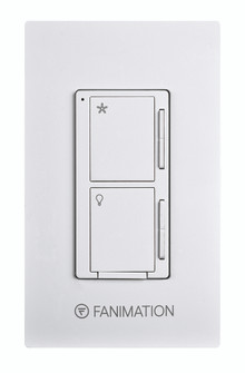 Ceiling Fan Wall Control - 3 Speed Fan and Dimming Light - White (90|WC2WH)