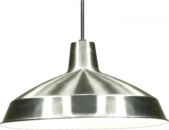 1 Light - 16'' Pendant with Warehouse Shade - Brushed Nickel Finish (81|SF76/661)
