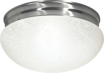 2 Light - 12'' Flush with Alabaster Glass - Brushed Nickel Finish (81|SF76/677)