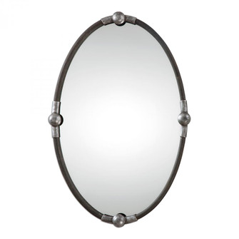 Uttermost Carrick Black Oval Mirror (85|09064)