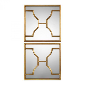 Uttermost Misa Gold Square Mirrors Set/2 (85|09268)