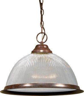 1 Light - 15'' Pendant with Clear Prismatic Glass - Old Bronze Finish (81|SF76/447)