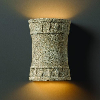 Hourglass Cylinder Sconce w/ Flame Design - Open Top & Bottom - LED (254|CER-7900-TRAM-LED1-1000)