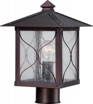 Vega - 1 Light - Post Lantern with Clear Seed Glass - Classic Bronze Finish (81|60/5615)