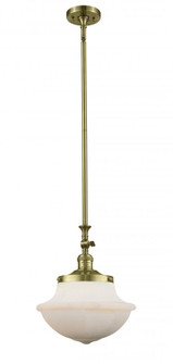 Oxford - 1 Light - 12 inch - Antique Brass - Stem Hung - Adjustable Mini Pendant (3442|206-AB-G541-LED)