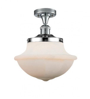 Oxford - 1 Light - 12 inch - Polished Chrome - Semi-Flush Mount (3442|517-1CH-PC-G541-LED)