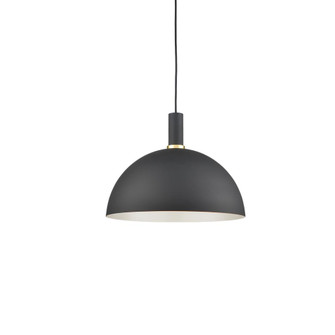 Archibald 16-in Black With Gold Detail 1 Light Socket Pendant (461|492316-BK/GD)