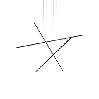 Vega Minor 3 Head Black LED Multi Pendant (461|MP18203-BK)