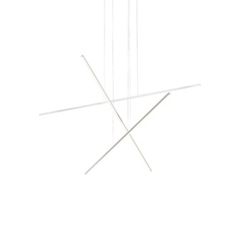 Vega Minor 3 Head White Dimmable LED Multi Pendant (461|MP18203-WH)