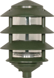 1 Light - 9'' Pathway Light - Three Louver - Small Hood - Green Finish (81|SF77/324)
