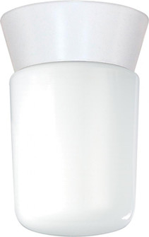 1 Light - 8'' Utility Ceiling with White Glass White Finish (81|SF77/533)